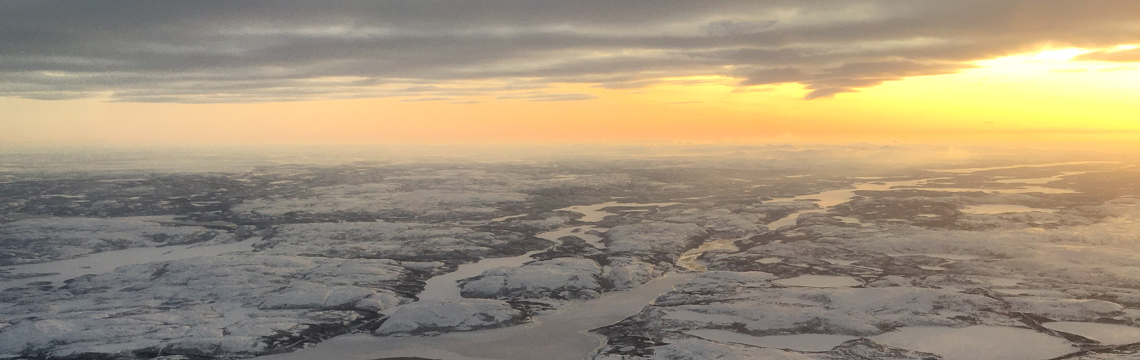 Pasvik River valley seen in the north–south direction